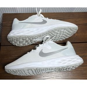 Nike Revolution 6 NN White/Silver Women's Size 7 DC3729-101 EUR 38